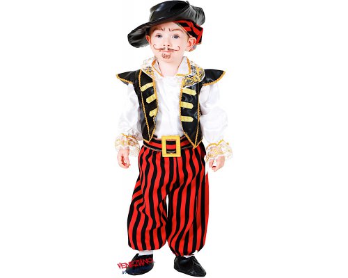 Costume di carnevale PIRATA DEI CARAIBI NEONATO